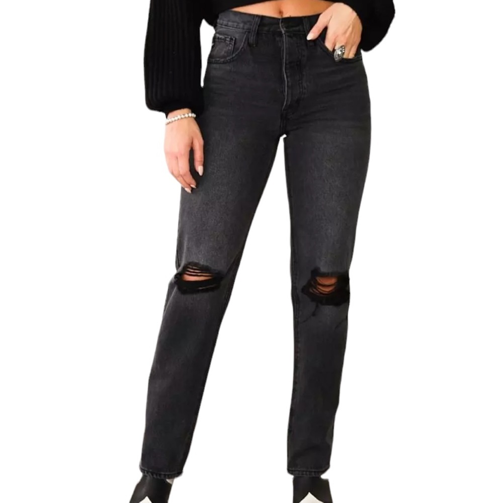 NWT Kan Can 90s Boyfriend High Rise Button Fly Jeans